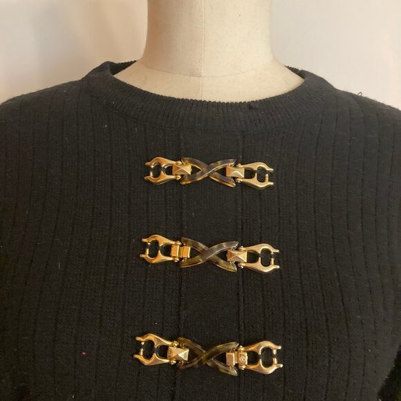 ADOLFO Collectibles Buckle Sweater - Picture 4 of 6